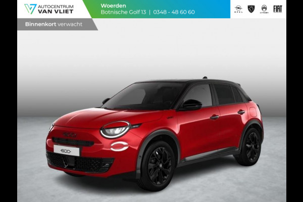 Fiat 600 1.2 Hybrid Sport | Clima | Camera | Adapt. Cruise | BSM | Navi | 18" | Winter Pack | Apple Carplay