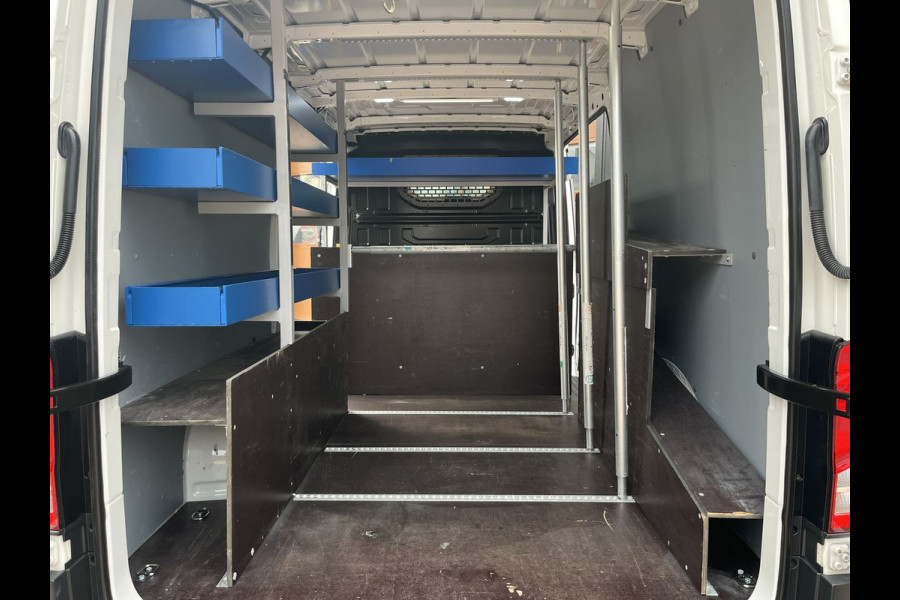 Volkswagen Crafter 35 2.0 TDI 141pk E6 L3 Comfortline Lease €422 p/m, Airco, Carplay, Navi, PDC, Bedrijfsinrichting, 2x Schuifdeur. Volledig onderhoudshistorie aanwezig