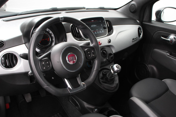 Fiat 500 1.0 Hybrid Sport Navigatie Half Lederen Bekleding Airco Dab Cruise Control Lichtmetalen Velgen Sportstoelen