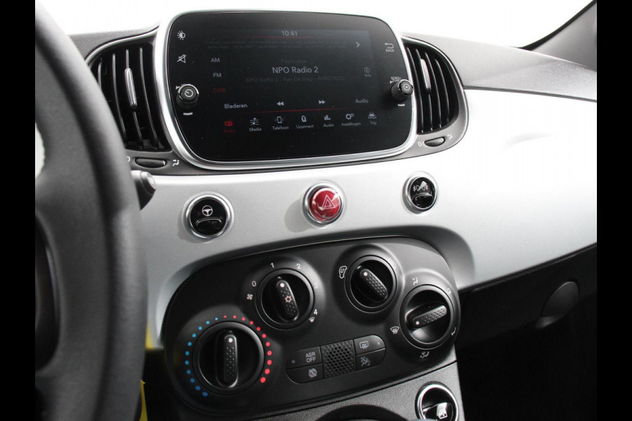 Fiat 500 1.0 Hybrid Sport Navigatie Half Lederen Bekleding Airco Dab Cruise Control Lichtmetalen Velgen Sportstoelen
