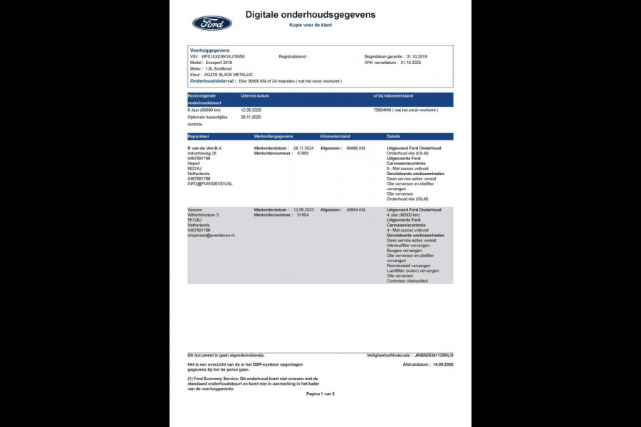 Ford EcoSport 1.0 EcoBoost Titanium Automaat | Trekhaak | | Full Options | Driver Assistance Pack | X-Pack | Winter Pack | Dodehoek | Camera | etc. etc.