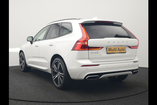 Volvo XC60 Recharge T8 AWD R-Design PHEV 391pk Dealer O.H. | Panodak | Luchtvering | Head Up | Camera | Harman & Kardon | Lederen Sportstoelen Memory & Verwarmd | 21"L.M | Apple Carplay | Keyless | Blis | Virtual | Navigatie | DAB | Plug In Hybrid