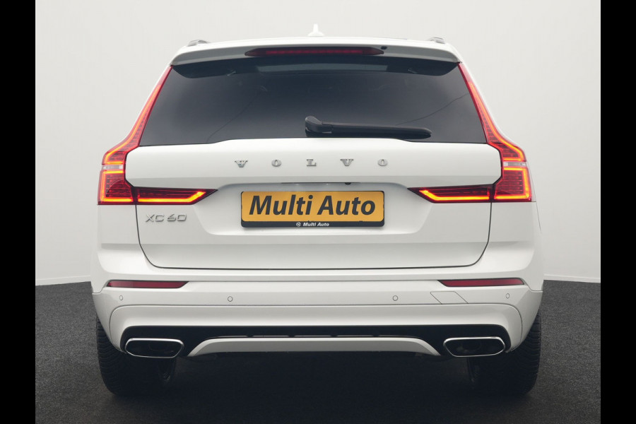 Volvo XC60 Recharge T8 AWD R-Design PHEV 391pk Dealer O.H. | Panodak | Luchtvering | Head Up | Camera | Harman & Kardon | Lederen Sportstoelen Memory & Verwarmd | 21"L.M | Apple Carplay | Keyless | Blis | Virtual | Navigatie | DAB | Plug In Hybrid