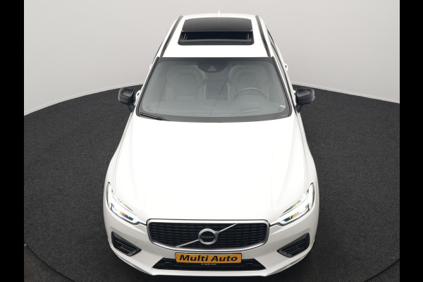 Volvo XC60 Recharge T8 AWD R-Design PHEV 391pk Dealer O.H. | Panodak | Luchtvering | Head Up | Camera | Harman & Kardon | Lederen Sportstoelen Memory & Verwarmd | 21"L.M | Apple Carplay | Keyless | Blis | Virtual | Navigatie | DAB | Plug In Hybrid