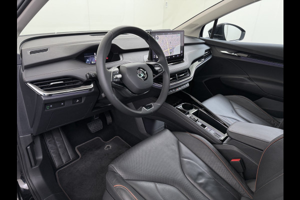 Škoda ENYAQ iV 80 SOH 91% Warmtepomp Panoramadak Trekhaak Leder+Verwarmd Stuurverwarming Assistentie-Climate 2-Comfort-Pakket Adap.Cruise 3 Zon Leder-pakket Keyless advanced Lmv Led P-Assist 1.000KG Trekgewicht 1e Eigenaar Origineel Nederlandse Auto
