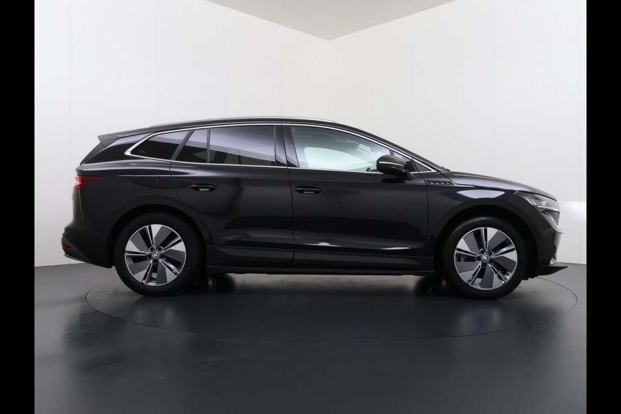 Škoda ENYAQ iV 80 SOH 91% Warmtepomp Panoramadak Trekhaak Leder+Verwarmd Stuurverwarming Assistentie-Climate 2-Comfort-Pakket Adap.Cruise 3 Zon Leder-pakket Keyless advanced Lmv Led P-Assist 1.000KG Trekgewicht 1e Eigenaar Origineel Nederlandse Auto