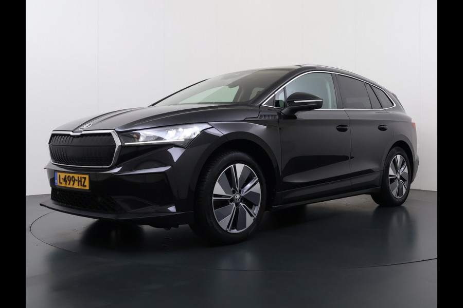 Škoda ENYAQ iV 80 SOH 91% Warmtepomp Panoramadak Trekhaak Leder+Verwarmd Stuurverwarming Assistentie-Climate 2-Comfort-Pakket Adap.Cruise 3 Zon Leder-pakket Keyless advanced Lmv Led P-Assist 1.000KG Trekgewicht 1e Eigenaar Origineel Nederlandse Auto