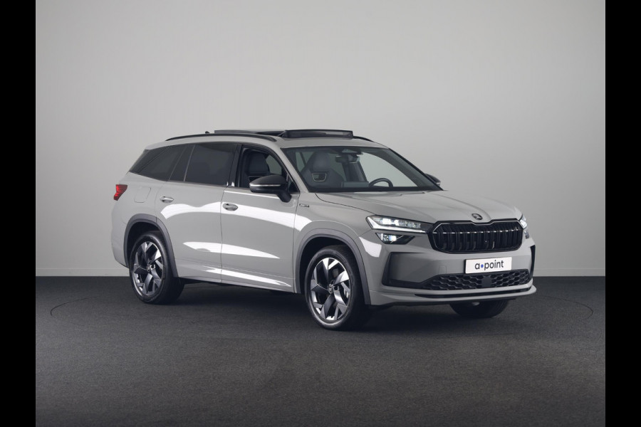 Škoda Kodiaq Sportline Business PHEV 1.5 TSI 204pk | Panoramadak | Trekhaak | Elektrisch verstelbare voorstoel met geheugen | Verwarmbare voorstoelen en achterbank |  Verlengde garantie |