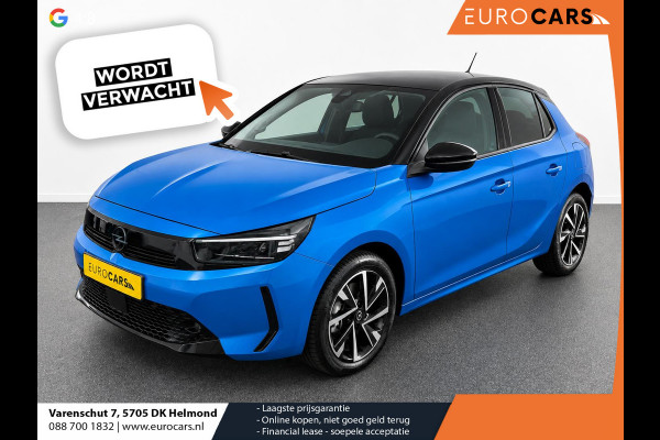 Opel Corsa 1.2 Turbo 100pk Facelift Navigatie By App Wireless Stoel en Stuurverwarming Parkeersensoren Airco Cruise Control Vertigo Black Roof  LMV Android Auto