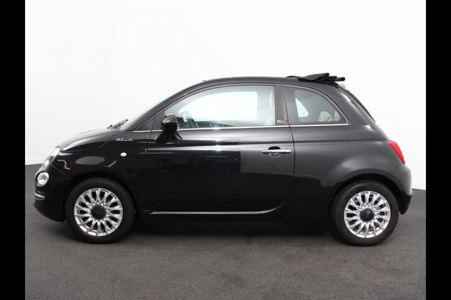 Fiat 500C 1.0 Hybrid Dolcevita Leder Navigatie Apple Carplay/Android Auto Parkeersensoren achter Cruise Control Climate Control
