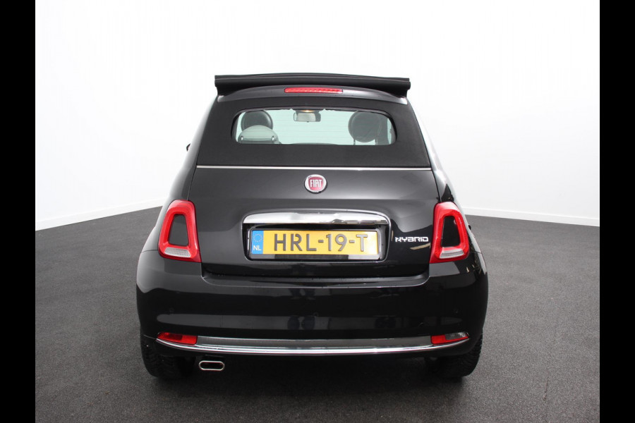 Fiat 500C 1.0 Hybrid Dolcevita Leder Navigatie Apple Carplay/Android Auto Parkeersensoren achter Cruise Control Climate Control
