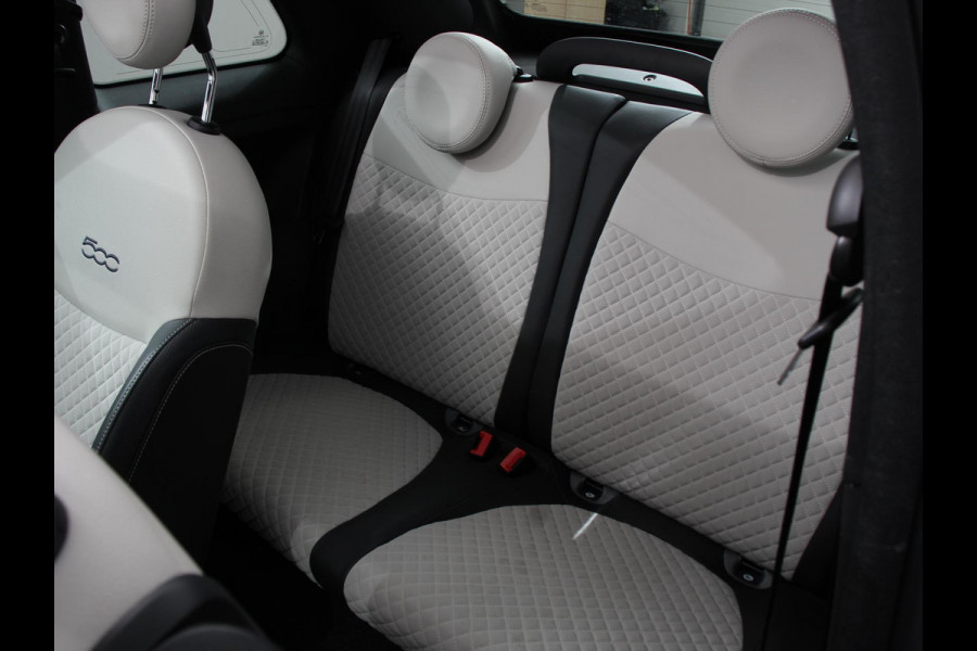 Fiat 500C 1.0 Hybrid Dolcevita Leder Navigatie Apple Carplay/Android Auto Parkeersensoren achter Cruise Control Climate Control