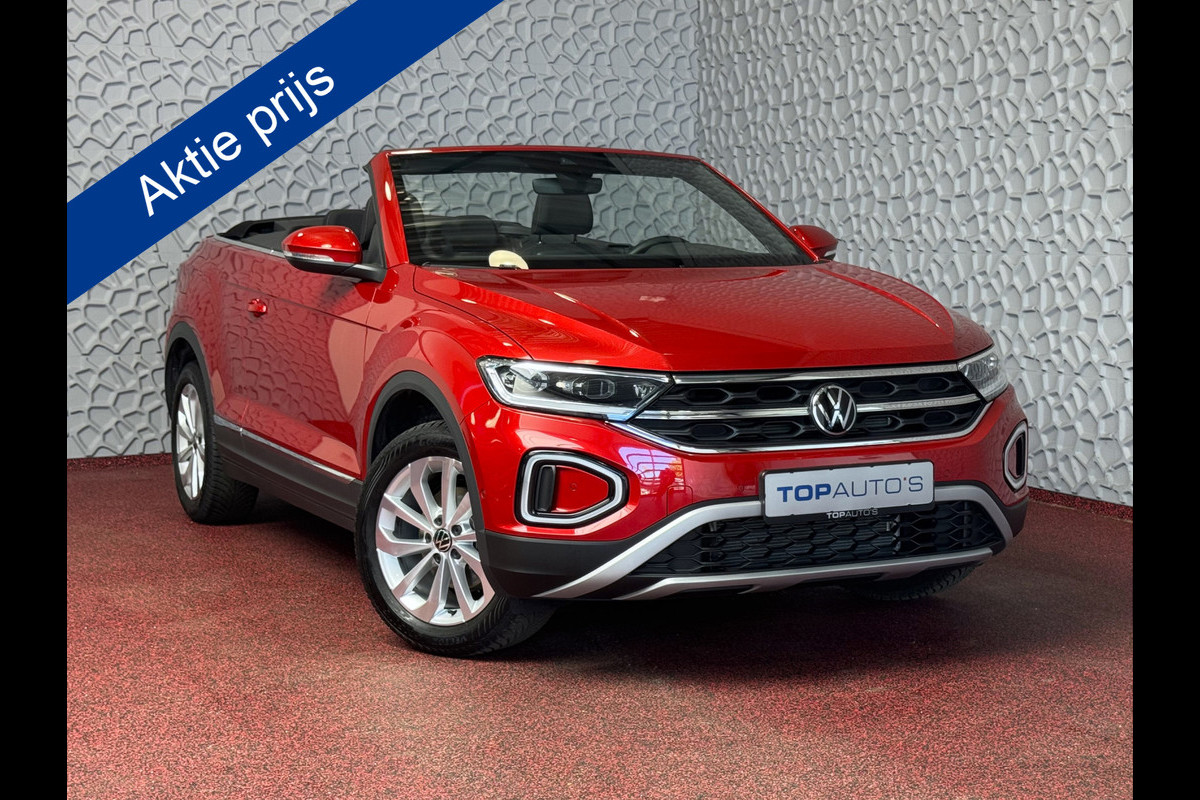 Volkswagen T-Roc Cabrio TSI 110 PK NAVI IQ.LED STOEL/STUUR.VERW DAB ADAP.CRUISE VIR.COCKPIT CARPLAY ✅Top Auto's Wijchen. 30 Jaar Specialist in Volkswagen  : Alle Type's : R-Line Edition / Style / First Edition / Highline / Life , Zowel PHEV / HEV / MHEV / Benzine ✅