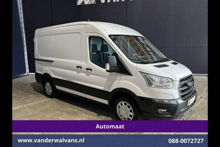 Ford Transit 2.0 TDCI 131pk Automaat L2H2 Euro6 Airco | Navigatie | Cruisecontrol Dakdraagsysteem met Ladderhouder, Android Auto, Parkeersensoren, Bijrijdersbank