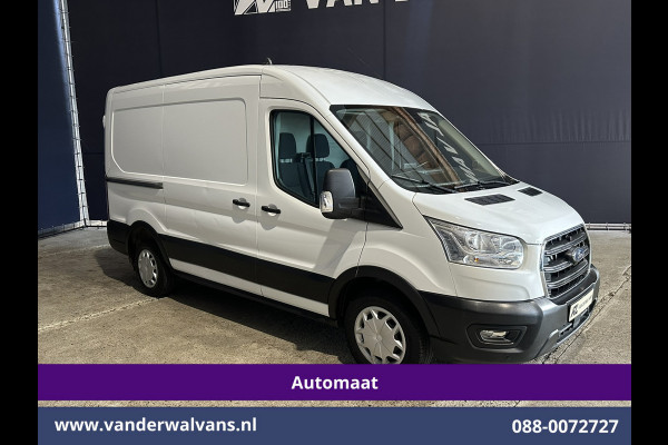 Ford Transit 2.0 TDCI 131pk Automaat L2H2 Euro6 Airco | Navigatie | Cruisecontrol Dakdraagsysteem met Ladderhouder, Android Auto, Parkeersensoren, Bijrijdersbank