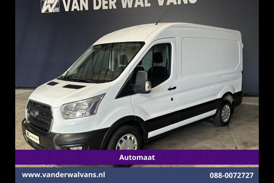Ford Transit 2.0 TDCI 131pk Automaat L2H2 Euro6 Airco | Navigatie | Cruisecontrol Dakdraagsysteem met Ladderhouder, Android Auto, Parkeersensoren, Bijrijdersbank