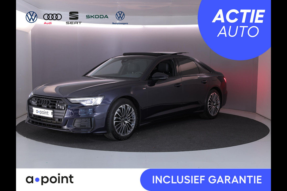 Audi A6 Limousine 50 TFSI e quattro S edition 299 pk S-tronic | SOH 91% | Navigatie | Panoramadak | Trekhaak (wegklapbaar) | Parkeersensoren (Park assist) | Rondomzicht camera | Stoelverwarming | S-Line |
