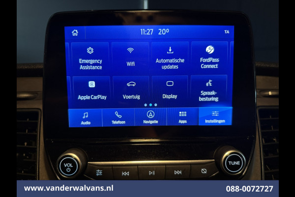 Ford Transit Custom 2.0 TDCI 105pk L2H1 Euro6 Airco | Camera | Navigatie | LED | Apple Carplay Cruisecontrol, Stoelverwarming, Verwarmde Voorruit, Parkeersensoren, Bijrijdersbank
