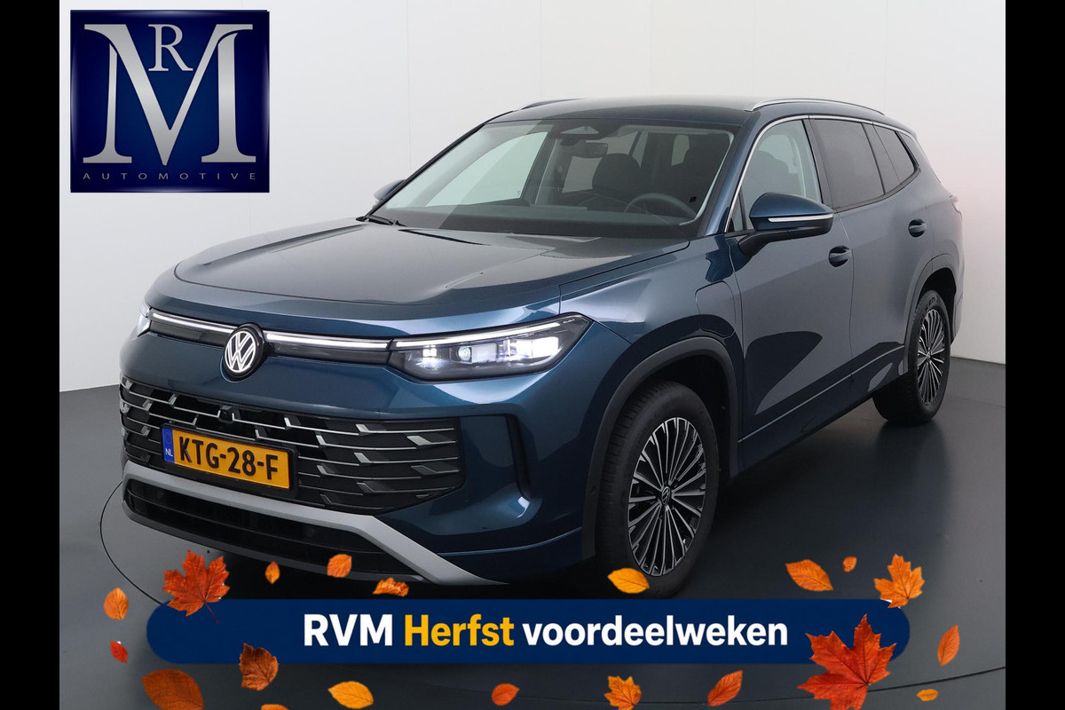 Volkswagen Tayron 1.5 eHybrid Elegance VAN:44.900,- VOOR:41.770,- UW HERFSTVOORDEEL:3.130,- PHEV | 204PK | LEDER/ALCANTARA | IQ.DRIVE PAKKET | MASSAGE STOEL | 360 | KEYLESS | ADAPTIVE CRUISE | SFEERLICHT | MATRIX | STUUR+ STOELVERWARMING | FABRIEKSGARANTIE