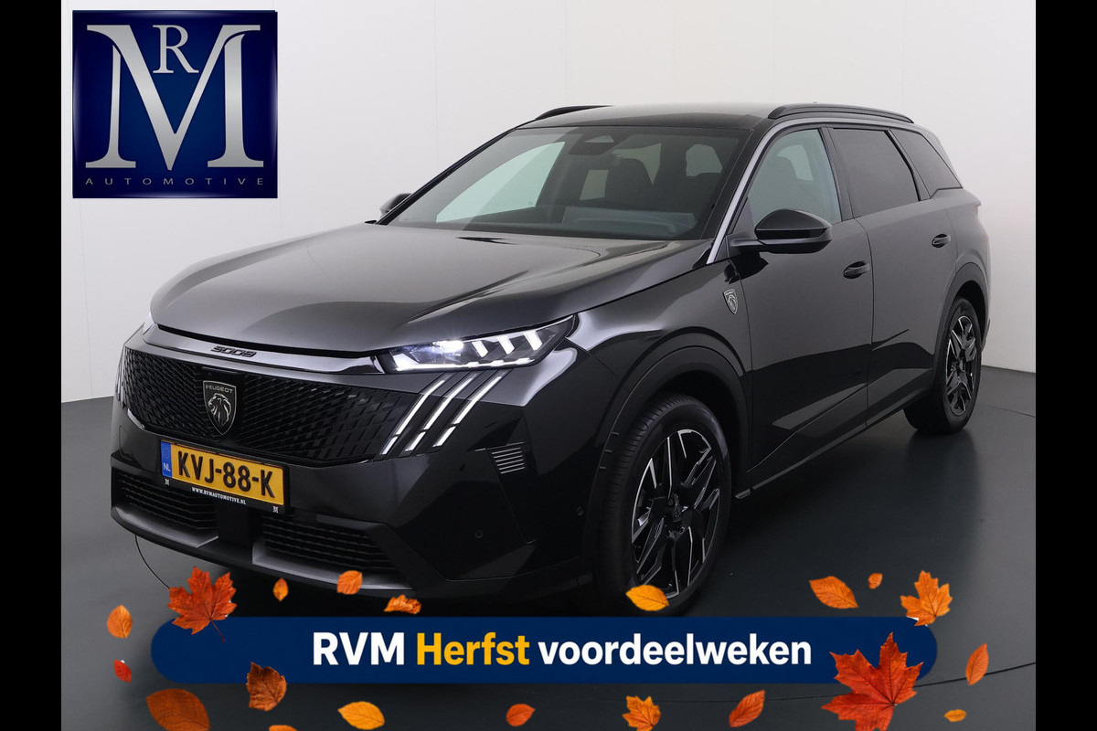 Peugeot 5008 1.2 Hybrid 145 GT 7p VAN:38.900,- VOOR:36.877,- UW HERFSTVOORDEEL:2.023,- ADAPTIVE CRUISE | 360° CAMERA | STOEL- & STUURVERWARMING | MEMORY SEAT MET MASSAGE | DODEHOEKDETECTIE | DRIVE ASSIST | FABRIEKSGARANTIE T/M 07-2027