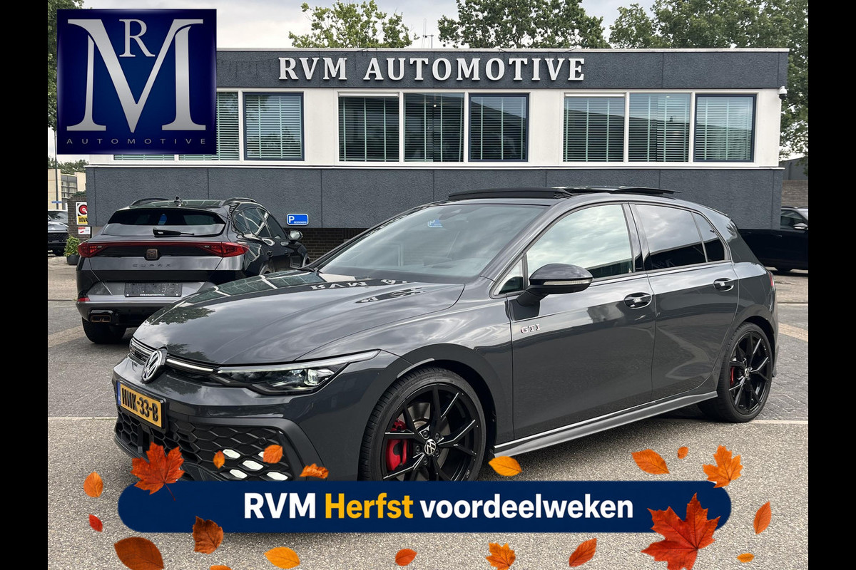 Volkswagen Golf 2.0 TSI GTI VAN:45.900,- VOOR:41.877,- UW HERFSTVOORDEEL:4.023,- 265PK | APPLE CARPL. ADNROID AUTO | ACC | PANORAMA DAK | 360° CAMERA | STOEL/STUUR VERWARMING |
