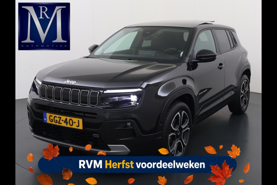 Jeep Avenger 1.2 e-Hybrid Summit VAN: 29.900,- VOOR: 26.877,- UW HERFSTVOORDEEL: 3.023,-  AUTOMAAT | PANORAMADAK | CAMERA | LEDER | STOEL MASSAGE | EL. KLEP | 12 MND BOVAG GARANTIE