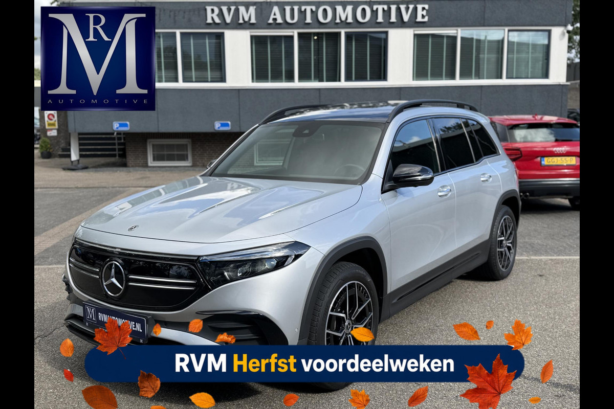 Mercedes-Benz EQB 300 4MATIC AMG Line 7p. 67 kWh VAN: 44.900,- VOOR: 41.440,- UW HERFSTVOORDEEL: 3.460,-  | SOH 98% | NIGHT PAKKET | 360 CAMERA| 7 PERSOONS | RIJKLAAR + 12 MND BOVAG GARANTIE | STOEL VERWARMING | DODE HOEK |
