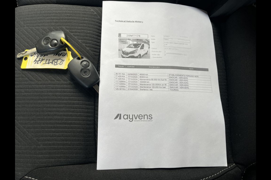 Renault Trafic 2.0 dCi E6 120pk Comfort 3p Lease €253p/m, Airco, PDC, Cruise controle, Onderhoudshistorie aanwezig