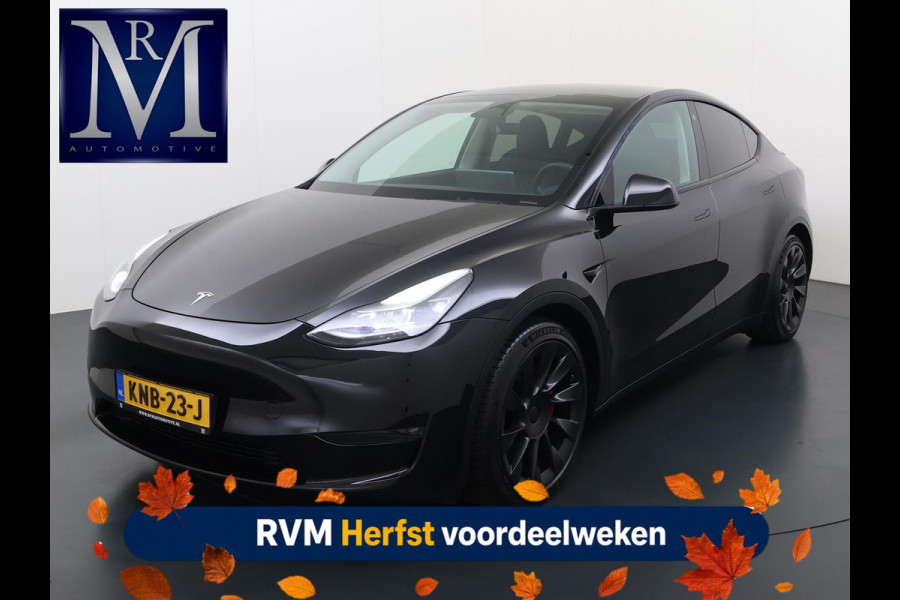 Tesla Model Y Performance AWD 75 kWh VAN:41.900,- VOOR:37.877,- UW HERFSTVOORDEEL:4.023,- SOH 94% RIJKLAAR GELEVERD | TESLA FABRIEKSGARANTIT TOT 3-2027 OF 80.000 | TESLA GARANTIE ACCU + AANDRIJFLIJN T/M 03-2031/ 192.000KM|