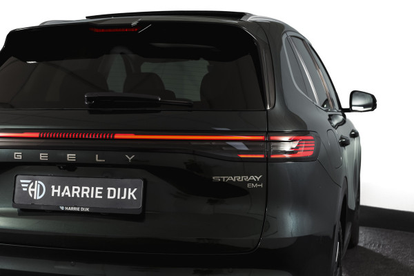 GEELY Starray EM-i 1.5 Max+ PHEV | 136km Elektrisch |S/K-Panodak | 360 Camera | NAV+App. Connect | V2L | Warmtepomp | HUD | Stoelverwarming & verkoeling | Memory | Elek. klep | Flyme | LM 19" | 7080