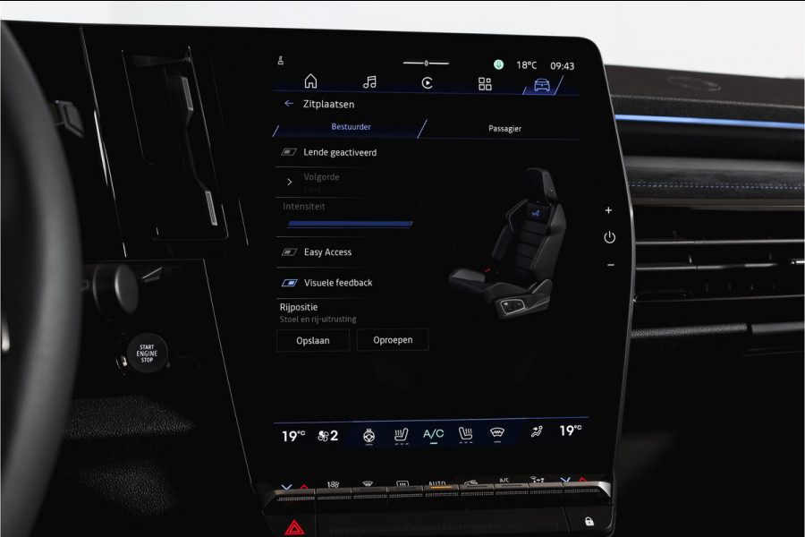 Renault Austral 1.2 E-Tech full hybrid 200 esprit Alpine | 360 Camera | Elek. Stoelen | Winterpack | Dig. Cockpit | Adapt. Cruise | PDC | NAV+App. Connect | ECC | LM 20" | 5819