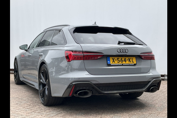 Audi RS6 4.0 TFSI 600PK Ceramic HUD Carbon Nardo 4WS Pano.dak Softclose B&O 360° Dealer-Serviced!