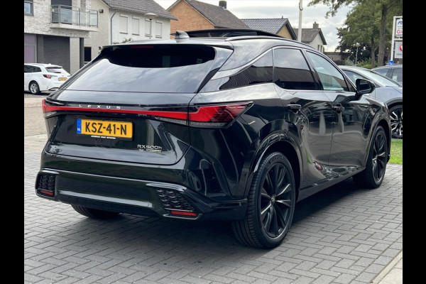 Lexus RX 500h Turbo 371pk AWD F Sport Line | Panoramadak, 21 inch, 360 Camera, Head up display, Memory, Stoelventilatie