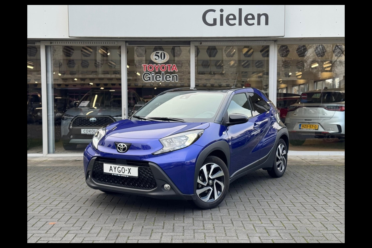 Toyota Aygo X 1.0 VVT-i MT Pulse Bi-tone | Juniper blue, 17 inch, Privacy glass, Apple CarPlay/Android auto, Airconditioning, Parkeercamera