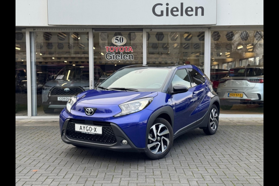 Toyota Aygo X 1.0 VVT-i MT Pulse Bi-tone | Juniper blue, 17 inch, Privacy glass, Apple CarPlay/Android auto, Airconditioning, Parkeercamera