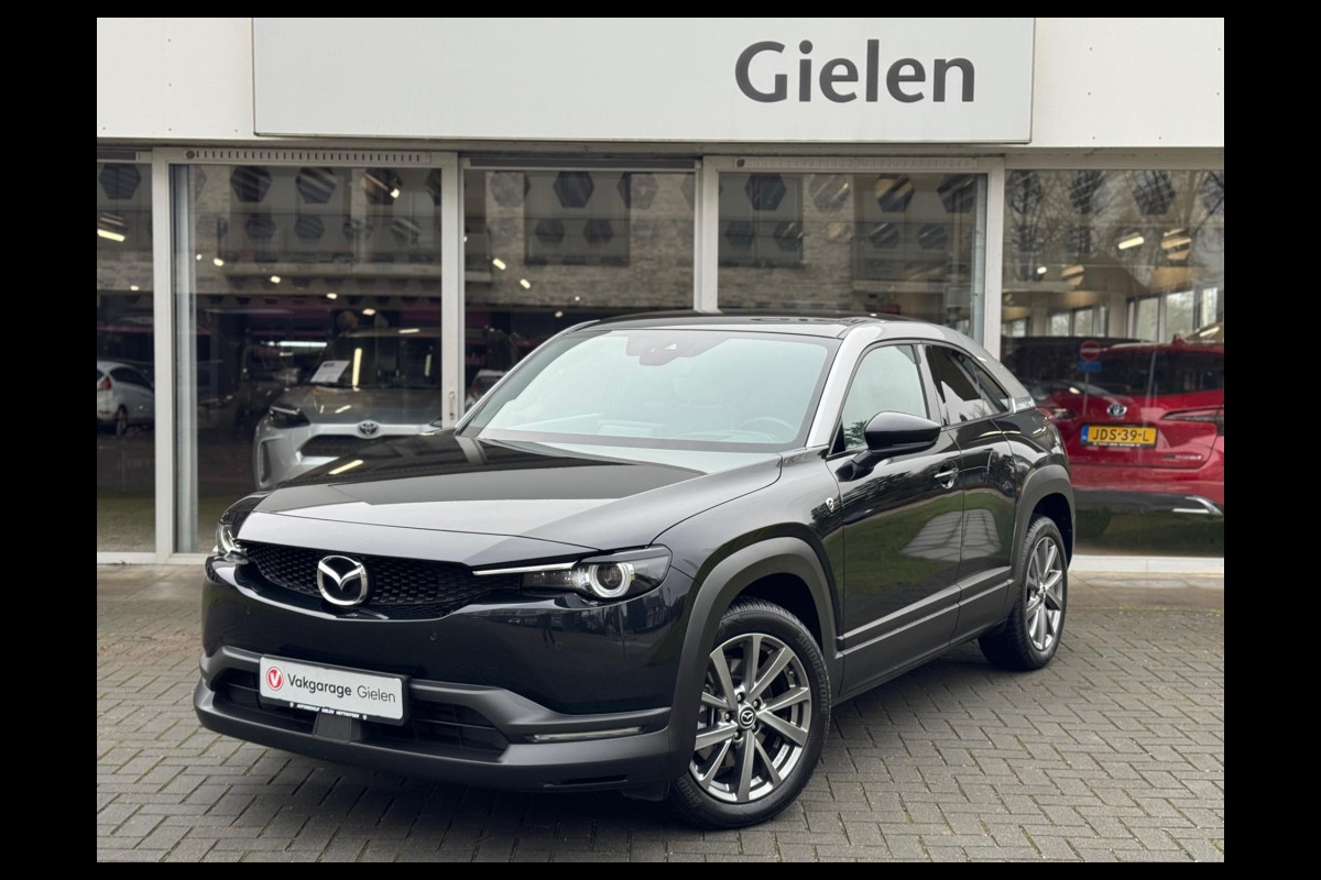 Mazda MX-30 e-SkyActiv R-EV 170pk Makoto | Geheugenfunctie, Bose, 360 Camera, Dodehoekherkenning, Stoel + Stuurverwarming, HUD