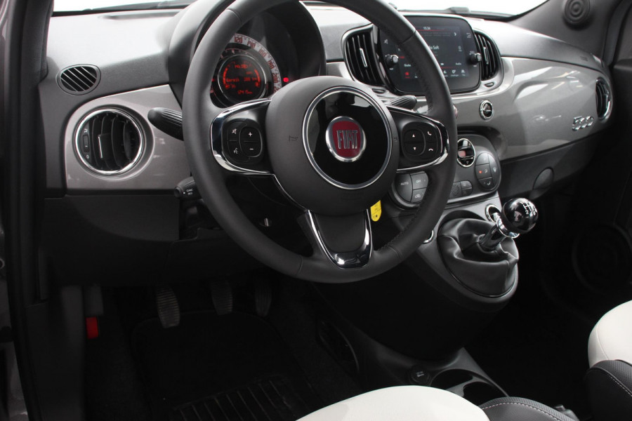Fiat 500C 1.0 Hybrid Dolcevita Lederen Bekleding Cruise Control Climate Control Parkeersensoren Achter DAB Lichtmetalen Velgen