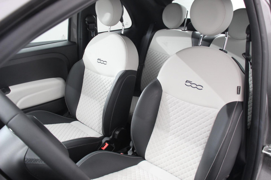 Fiat 500C 1.0 Hybrid Dolcevita Lederen Bekleding Cruise Control Climate Control Parkeersensoren Achter DAB Lichtmetalen Velgen