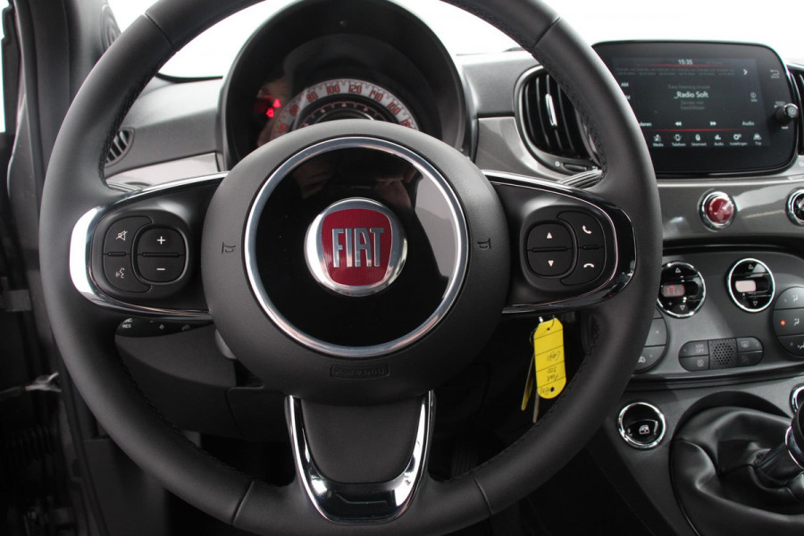 Fiat 500C 1.0 Hybrid Dolcevita Lederen Bekleding Cruise Control Climate Control Parkeersensoren Achter DAB Lichtmetalen Velgen