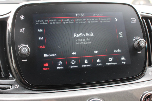Fiat 500C 1.0 Hybrid Dolcevita Lederen Bekleding Cruise Control Climate Control Parkeersensoren Achter DAB Lichtmetalen Velgen