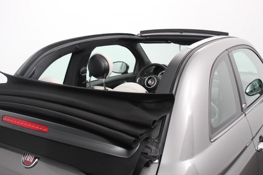 Fiat 500C 1.0 Hybrid Dolcevita Lederen Bekleding Cruise Control Climate Control Parkeersensoren Achter DAB Lichtmetalen Velgen