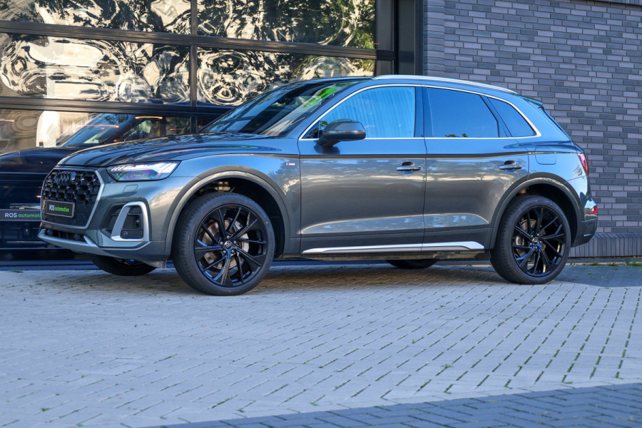 Audi Q5 50 TFSI e S edition | BTW | 21 INCH | LEDER | ELEK.TREKHAAK | SOH 87% | STOELVERWARMING |