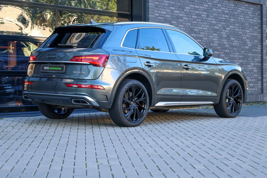 Audi Q5 50 TFSI e S edition | BTW | 21 INCH | LEDER | ELEK.TREKHAAK | SOH 87% | STOELVERWARMING |