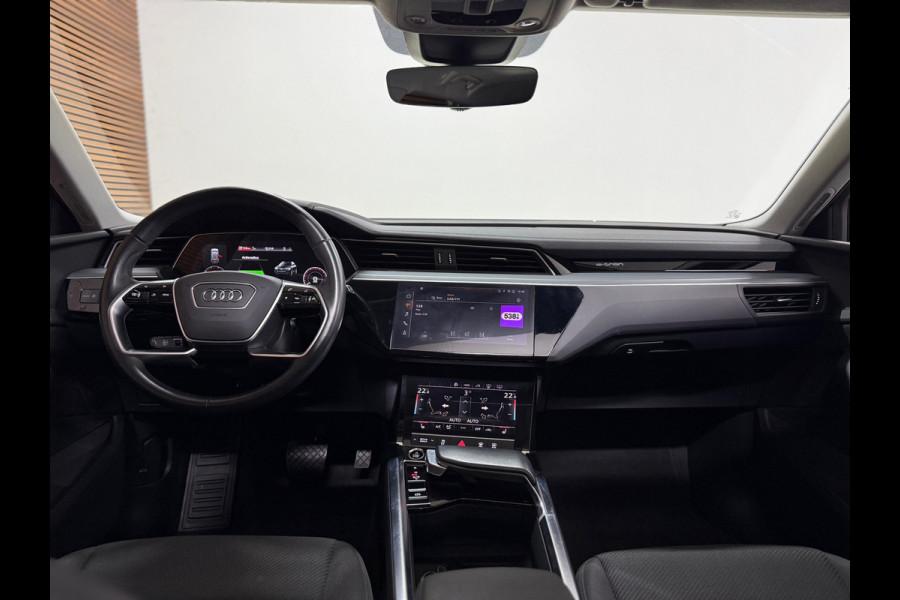 Audi e-tron 55 quattro S Black edition 95 kWh | 408PK | Pano | Ambient | Trekhaak | 21” | Matrix LED | 360° | Luchtvering |