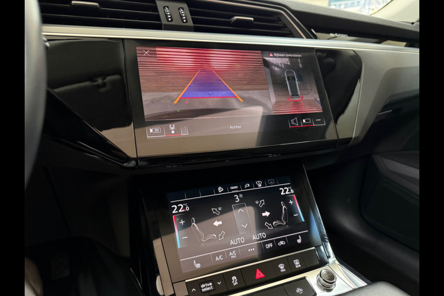 Audi e-tron 55 quattro S Black edition 95 kWh | 408PK | Pano | Ambient | Trekhaak | 21” | Matrix LED | 360° | Luchtvering |