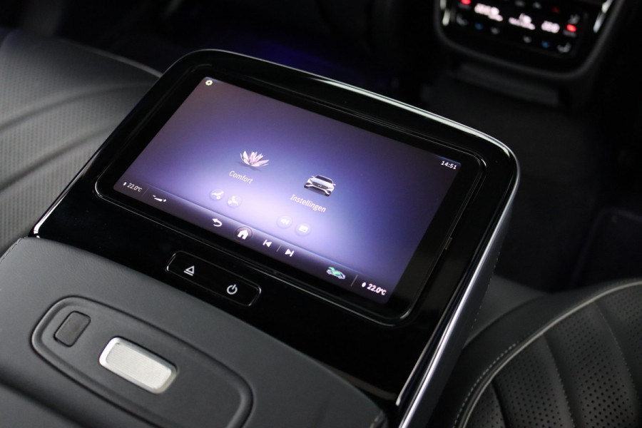 Mercedes-Benz EQS 500 4MATIC AMG Line 108 kWh | Luchtvering | Distronic+ | Hyperscreen | Achterasbesturing | Nekverwarming | Stoelventilatie | Massage | MBUX Tablet | Burmester | Vlakkenverwarming |