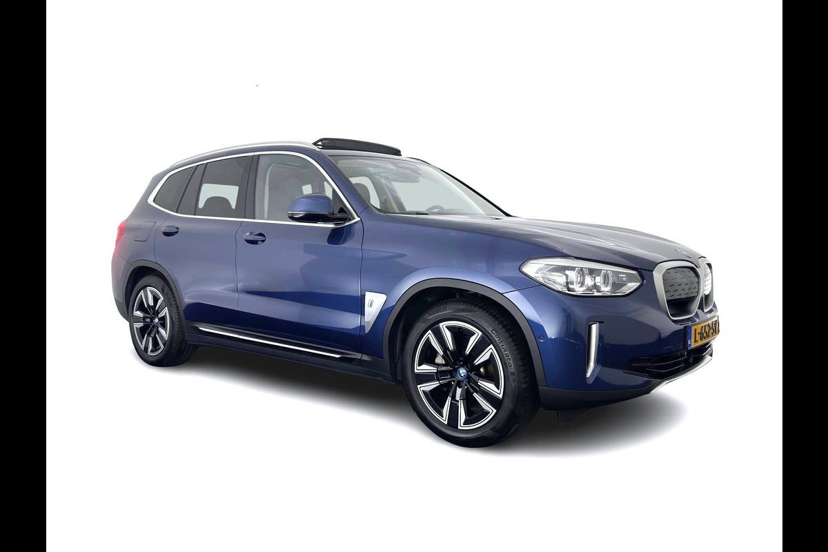 BMW iX3 Executive 80 kWh [3-Fase-11kW] {SoH-99%} (INCL.BTW) Aut. *PANO | LEATHER | ADAPTIVE-CRUISE | FULL-LED | MEMORY-PACK | BLIND-SPOT | DIGI-COCKPIT | HEATED-COMFORTSEATS | CAMERA | DAB+ | NAVI-FULLMAP | TOWBAR | 19''ALU*