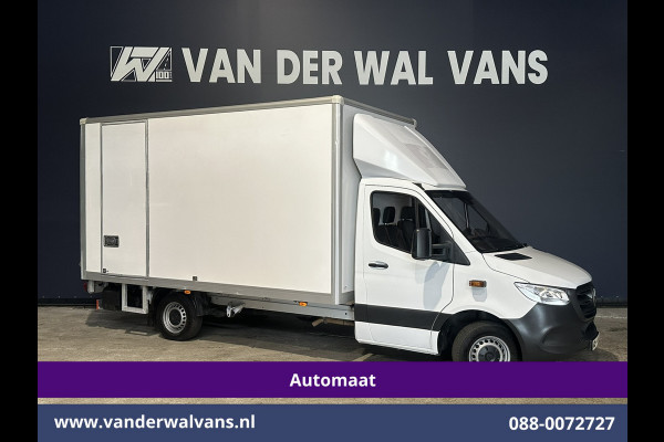 Mercedes-Benz Sprinter 314 CDI 143pk 9G-Tronic Automaat Bakwagen 22m3 KUUB Laadklep Zijdeur Euro6 Airco | LAT om LAT | Leder Bijrijdersbank