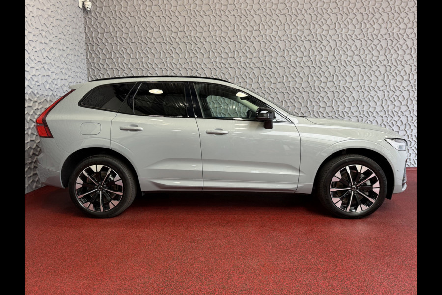 Volvo XC60 2.0 T8 455PK AWD PLUS DARK NIEUWE AUTO HARMAN KARDON 360.CAM STOEL/STUUR VERW LEER vapour grey