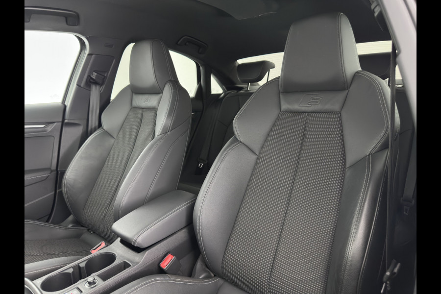 Audi A3 Limousine 35 TFSI S edition (INCL-BTW)  *AUT | 1/2 LEATHER | MATRIX-LED | HEATED-SPORTSEATS | CRUISE | CAMERA | DIGI-COCKPIT | NAVI-FULLMAP | PRIVACY-GLASS | AMBIENT-LIGHT | ECC | PDC | 18''ALU*